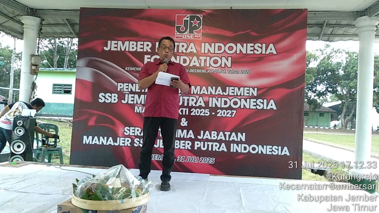 Ahmad Sahrul ( Abiyu) Manager SSB JPI periode 2025 -2027